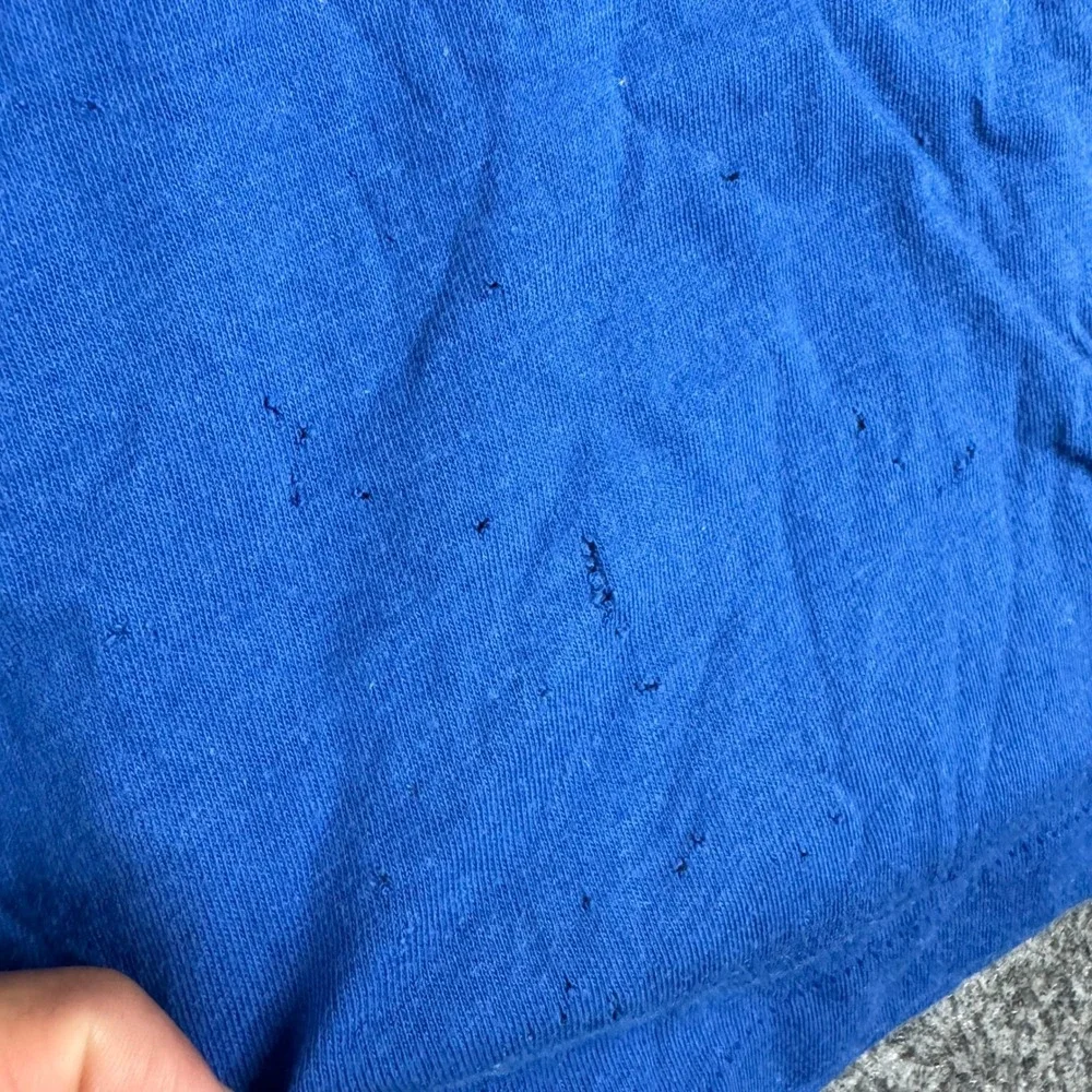 Vintage T-Shirt Mens Size L Blue Skyview Skyhawk Graphic Distressed SingleStitch